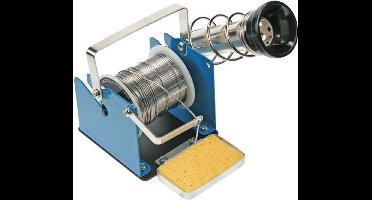 Velleman soldeerbouthouder met rolhouder, reinigingsspons, betrouwbare stabiliteit, precisie, efficiëntie voor elektronicaprojecten, reparaties, perfect voor kwaliteitsresultaten