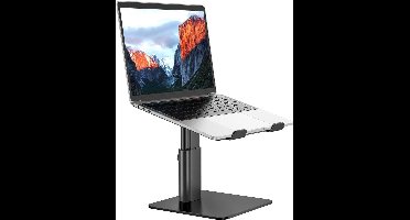 Ergonomische verstelbare laptopstandaard stijghouder voor notebooks 10-156 inch Zwart