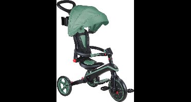 Driewieler - Globber Trike Foldable 4in1 Olive - groen - 4in1 converteerbaar loopfiets en driewieler - met duwstang - 10 maanden tot 5 jaar Driewieler