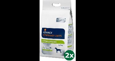 2x2,5 kg Advance hond veterinary diet hypo allergenic hondenvoer