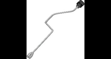 ProPlus Uitdraaislinger - Hoeksteun - Uitdraaisteun - Opdraaisteun - Caravan- en Campersteun - Steunpoot - Handslinger - Compact - 620 mm/19 mm t.b.v. Hoeksteun - Messing - Maat 19 mm - Zilver