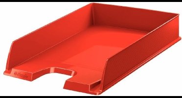 Esselte Brievenbakje/postvakje - 5x - rood - A4 formaat - stapelbaar - bureau oprganizer