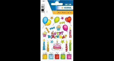 Haza Original Stickers Happy Birthday 50 Stuks Multicolor