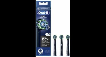 Oral-B Pro Cross Action zwarte opzetborstels - 3 stuks