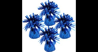 Haza Ballon gewichtjes - 8x - blauw - 170 gram - gewichtjes voor helium ballontrosjes