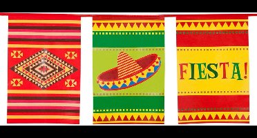 Boland Mexicaanse vlaggenlijn - 10 meter - kunststof - vlaggentjes - thema mexico