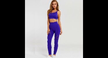 New Age Devi - "Paarse Naadloze Yoga Sport BH - Maat L - Voor Fitness"