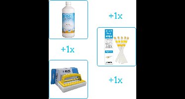 Zwembad Onderhoudsbundel - Zwembad Onderhoud Starterspakket bevat Anti Alg - Testrips en Scrubborstel - Ideaal tegen algvorming (3-delig)