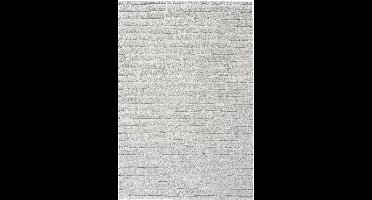 Rugsman Kyoto 014.0008.2181 Vloerkleed - 240 x 300 cm - Grijs - Rechthoekig - Polyester - Woonkamer - Strepen - Shaggy - Hoogpolig, Modern