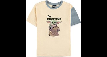 Disney Star Wars - The Mandalorian Kinder T-shirt - Kids tm 10 jaar - Creme