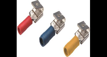 Cimco vlakstekerhuls met aftak geisoleerd 1,5-2,5mm2 6,3X0,8 zak 100