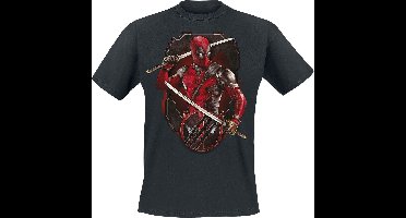 Deadpool 3 - Deadpool And Wolverine - Ready To Fight Heren T-shirt - zwart - XXL