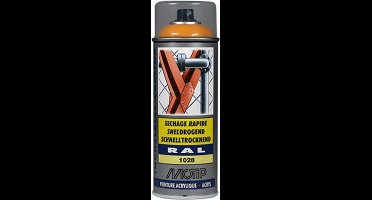 Motip industrial acryllak hoogglans RAL 1028 meloen geel - 400 ml