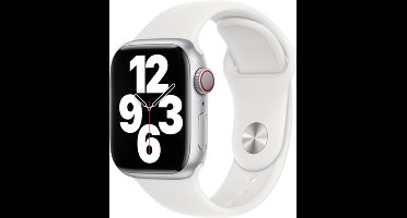 Apple Watch sportbandje - Voor Apple Watch 3/4/5/6/7/8/SE 38/40/41mm - Wit