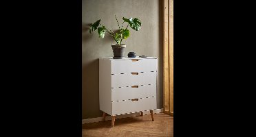 Giga Living Dressoir Lowy - 80x40x100cm - Naturel - 4-lades