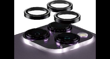 PanzerGlass Screenprotector geschikt voor Apple iPhone 14 Pro Max Glazen | PanzerGlass Hoops Camera Lens Protector - Case Friendly