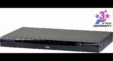 ATEN KN1108VA 1-lokaal 1-toegang op afstand 8-poorts Cat5 KVM over IP switch met
