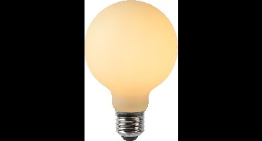 Lucide G80 - Filament lamp - Ø 8 cm - LED Dimbaar - E27 - 1x4,9W 2700K - Opaal