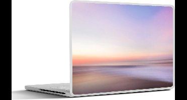 Laptop sticker - 10.1 inch - Strand - Kleuren - Pastel - 25x18cm - Laptopstickers - Laptop skin - Cover