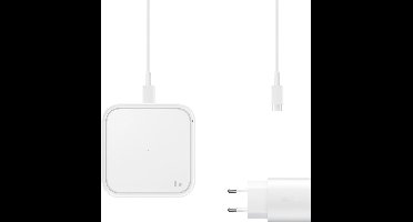 Samsung Wireless Charger Pad - met travel adapter - Wit
