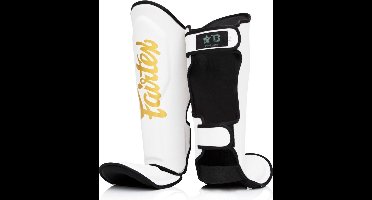 Fairtex Booster FXB Kickboks Scheenbeschermers Wit Goud - S