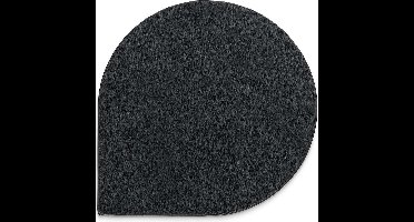 Onderzetter, Set van 4 Stuks, Kunstleer, Zwart, 10 x 10 cm - Kela | Edel