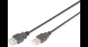 ASSMANN Electronic USB 2.0 A Male naar USB 2.0 A Female - 1.8 m