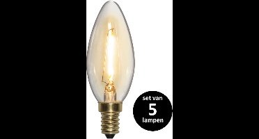 Soft Glow Kaarslamp - E14 - 0.8W - set van 5