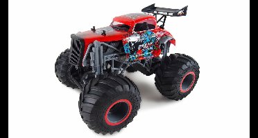 Amewi Crazy Hot Rod Zwart 1:16 RC modelauto voor beginners Elektro Monstertruck 100% RTR 2,4 GHz Incl. accu, oplader en