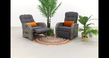 Casablanca verstelbare loungestoel - set van 2