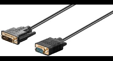 Premium DVI-A naar VGA kabel / zwart - 2 meter