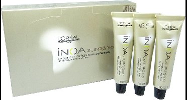 Loreal INOA Supreme Anti Age Coloration Permanente Crème Haarkleur 3x16g - 04,25 Kaiserliches Holz / Imperial Wood
