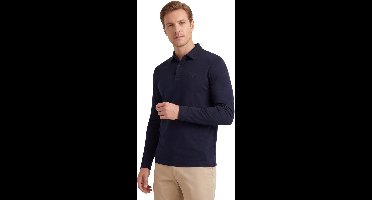 Hugo Boss polo lange mouw donkerblauw
