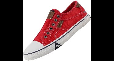 Mustang heren sneaker van canvas rood