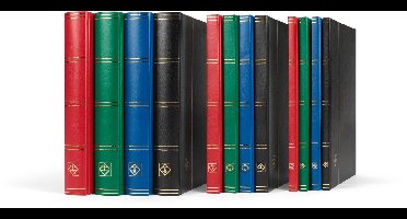 BASIC - Postzegelalbum - Standaard voorraadboek, DIN A4, 64 witte pagina's, onbeklede omslag, diverse kleuren