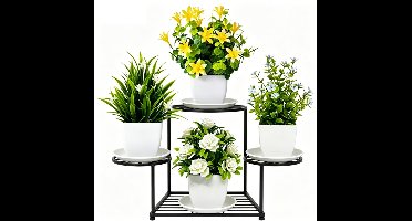 4 stuks kunstmatige bonsai groene potplanten raam eucalyptus bloem potplant voor binnen en buiten slaapkamer tuin decoratie benodigdheden - gesimuleerde planten ornament kantoor bureau decoratie huis kamer decoratie