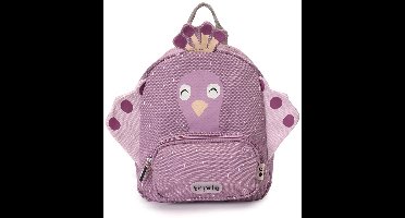 Trixie | Rugzak - Mrs. Peacock - Schooltas Waterafstotend - Boekentas voor Kind - Voor Jongens en Meisjes - Geschikt als Gymtas - Paars