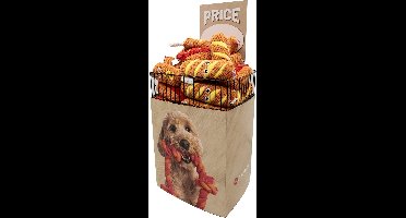 FLAMINGO - SPEELGOED FOFA FASTFOOD BRUIN 11x7,5x34CM ASSORTIMENT