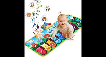 Babyspeelgoed vanaf 3 jaar muziekmat met 10 dieren kinderspeelgoed vanaf 3 4 5 jaar Montessori speelgoed dansmat keyboard kindercadeaus vanaf 3 4 5 6 jaar meisje jongen verjaardag Kerstmis pianomat
