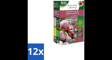 BSI – Hortensia & Rododendron Meststof – Rijke Bloei & Sterke Groei – 4 kg (40 m²) - Voordeelverpakking - 12 stuks