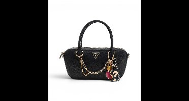 GUESS handtas schoudertas Davina Satchel Black zwart