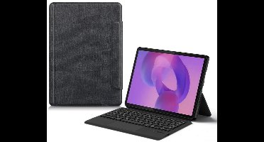 2-in-1 Touchpad Toetsenbord Case Compatibel met Lenovo Idea Tab Pro 2025 12.7-inch (2025) - Zwart