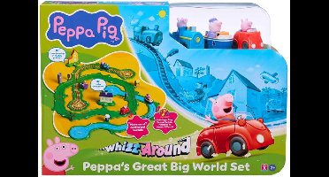 PEPPA PIG WHIZZ AROUND PEPPAS GREAT BIG WORLD SET.