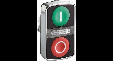 Schneider Electric ZB4BW7A3741 Harmony ZB4BW7A3741 Dubbele drukknop Groen, Rood 1 stuk(s)