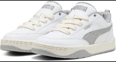 PUMA Park Lifestyle Unisex Sneakers - PUMA White-Smokey Gray-Sugared Almond
