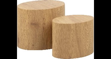 Mica salontafel 2 stk. eiken.