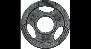 Gorilla Sports Gewicht - Halterschijf - 2.5 kg - Gripper Gietijzer - 50/51 mm