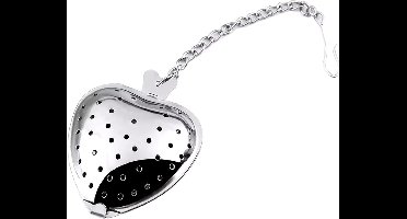 New Age Devi - RVS Thee Ei Hartje - Theefilter Mannetje - Losse Theezeef - Kruidenhart - Zeef - Tang - Infuser - Thee ei - 1 Stuks