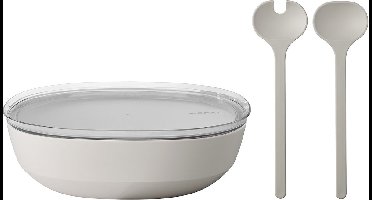 Servierschale mit Deckel & Salatbesteck Silueta 4000 ml