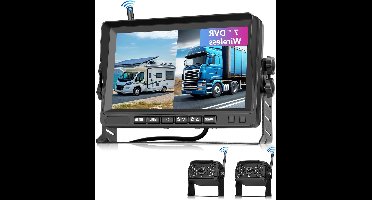 Draadloze Achteruitrijcamera – Achteruitrijcamera Set – Parkeercamera – Backup Camera – Monitor Kit – 7 Inch IPS Scherm – Full HD 1080p Met Nachtzicht